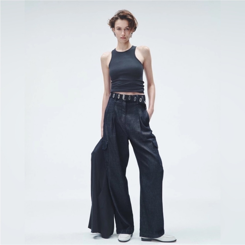 Rag and Bone Cassidy Cargo Jean- Rinse Mid-Rise Featherweight Size 26